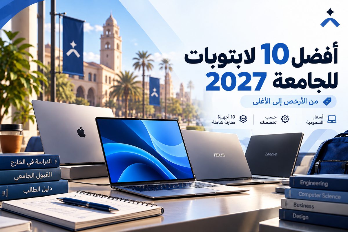أفضل لابتوب للدراسة 2027: أفضل 10 أجهزة للطلاب الجامعيين بأسعار السعودية